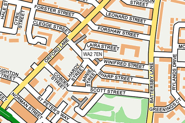 WA2 7EN map - OS OpenMap – Local (Ordnance Survey)