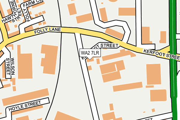 WA2 7LR map - OS OpenMap – Local (Ordnance Survey)