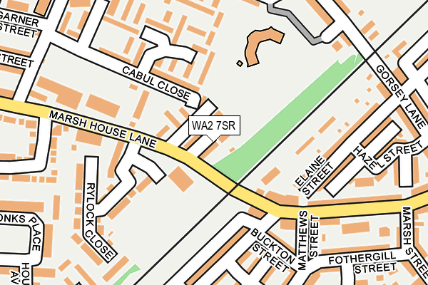 WA2 7SR map - OS OpenMap – Local (Ordnance Survey)