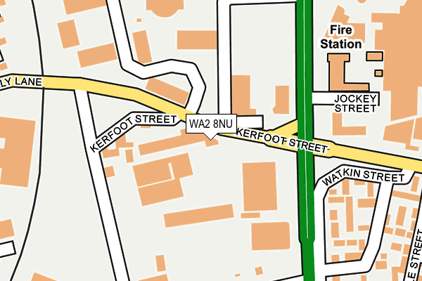 WA2 8NU map - OS OpenMap – Local (Ordnance Survey)