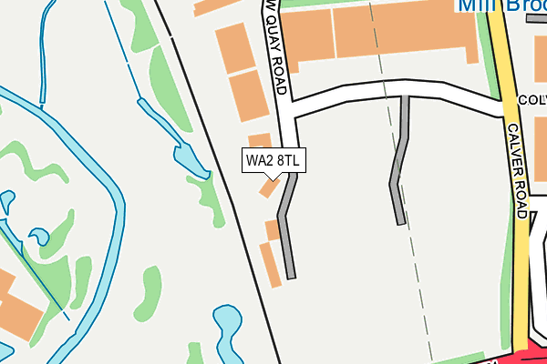 WA2 8TL map - OS OpenMap – Local (Ordnance Survey)