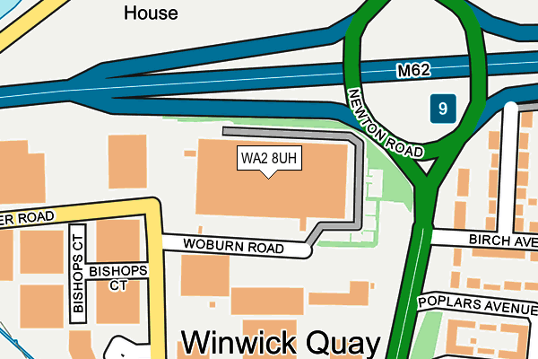 WA2 8UH map - OS OpenMap – Local (Ordnance Survey)