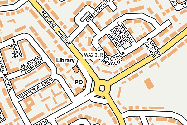 WA2 9LR map - OS OpenMap – Local (Ordnance Survey)