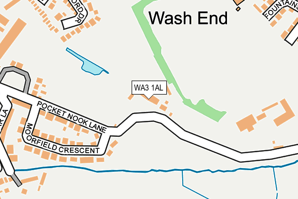WA3 1AL map - OS OpenMap – Local (Ordnance Survey)