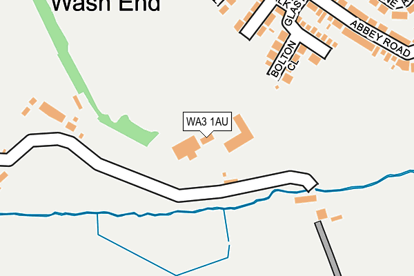 WA3 1AU map - OS OpenMap – Local (Ordnance Survey)