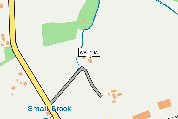 WA3 1BA map - OS OpenMap – Local (Ordnance Survey)