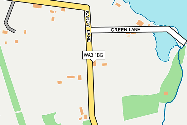 WA3 1BG map - OS OpenMap – Local (Ordnance Survey)
