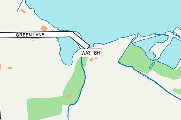 WA3 1BH map - OS OpenMap – Local (Ordnance Survey)