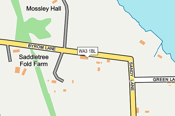 WA3 1BL map - OS OpenMap – Local (Ordnance Survey)