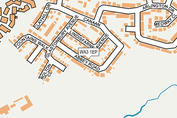 WA3 1EP map - OS OpenMap – Local (Ordnance Survey)