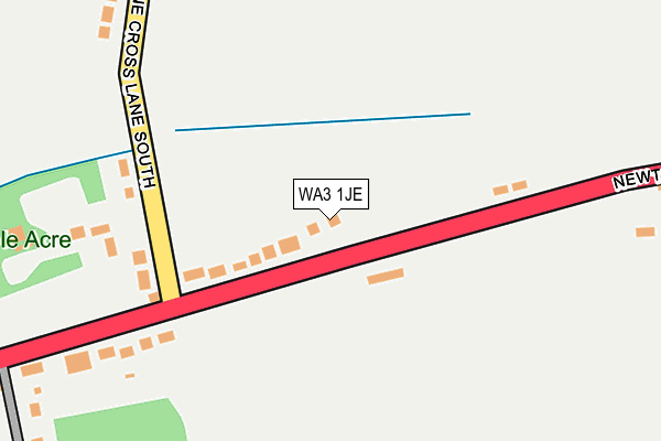 WA3 1JE map - OS OpenMap – Local (Ordnance Survey)