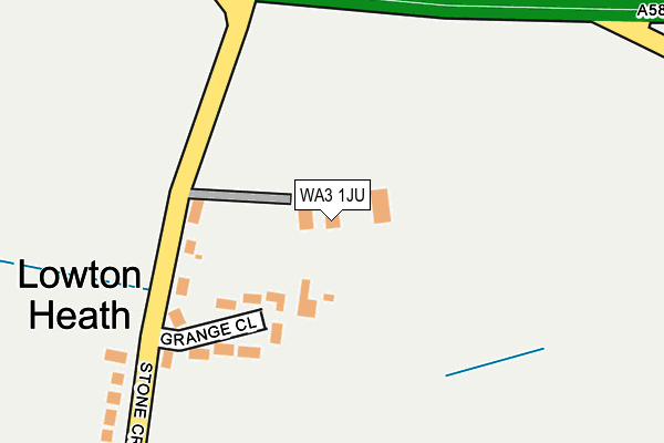 WA3 1JU map - OS OpenMap – Local (Ordnance Survey)