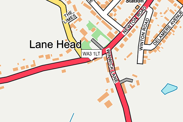 WA3 1LT map - OS OpenMap – Local (Ordnance Survey)