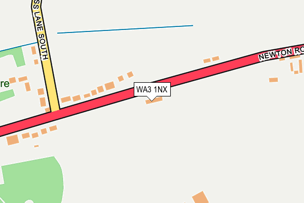 WA3 1NX map - OS OpenMap – Local (Ordnance Survey)