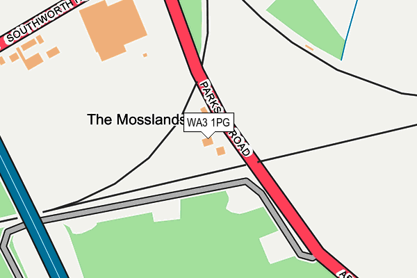 WA3 1PG map - OS OpenMap – Local (Ordnance Survey)