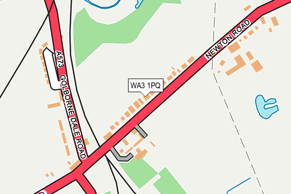 WA3 1PQ map - OS OpenMap – Local (Ordnance Survey)