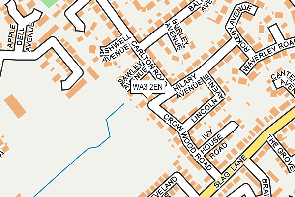 WA3 2EN map - OS OpenMap – Local (Ordnance Survey)