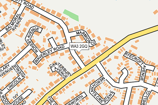 WA3 2GQ map - OS OpenMap – Local (Ordnance Survey)