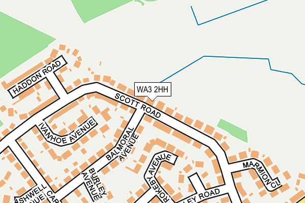 WA3 2HH map - OS OpenMap – Local (Ordnance Survey)