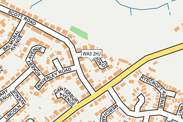 WA3 2HJ map - OS OpenMap – Local (Ordnance Survey)