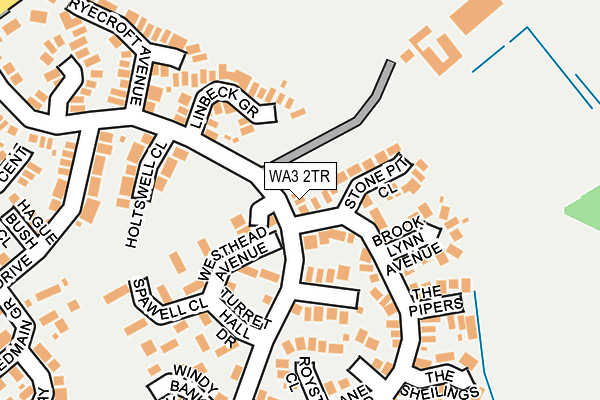 WA3 2TR map - OS OpenMap – Local (Ordnance Survey)