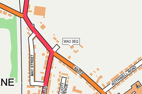 WA3 3EQ map - OS OpenMap – Local (Ordnance Survey)
