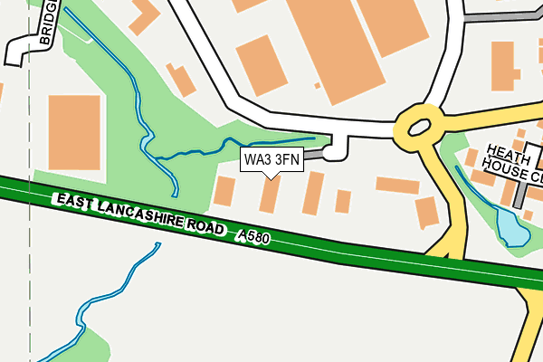 WA3 3FN map - OS OpenMap – Local (Ordnance Survey)