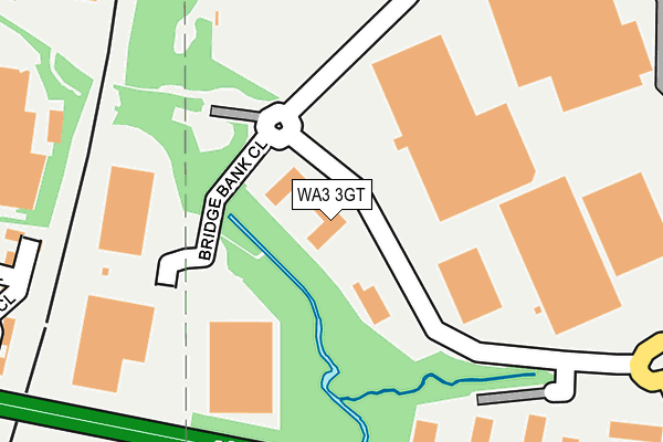 WA3 3GT map - OS OpenMap – Local (Ordnance Survey)