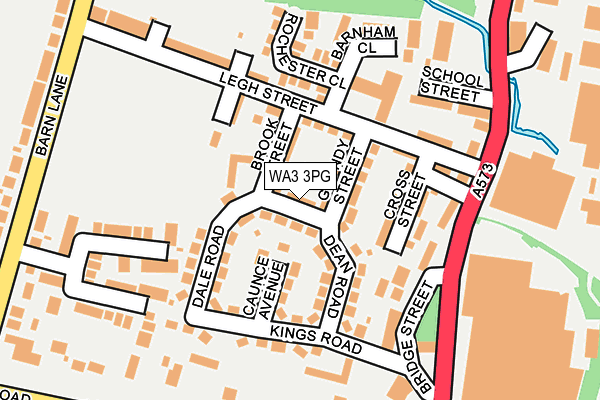 WA3 3PG map - OS OpenMap – Local (Ordnance Survey)