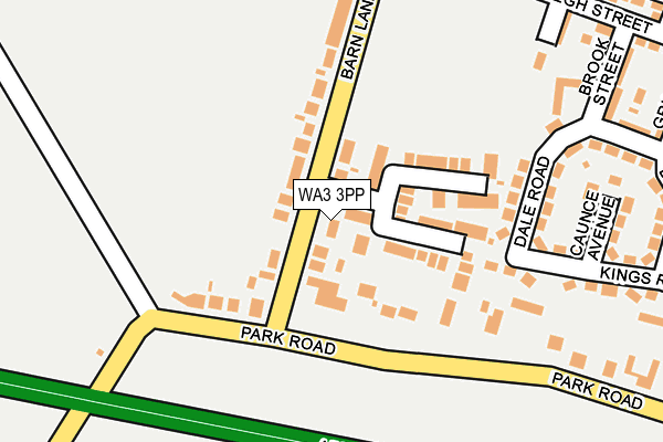 WA3 3PP map - OS OpenMap – Local (Ordnance Survey)