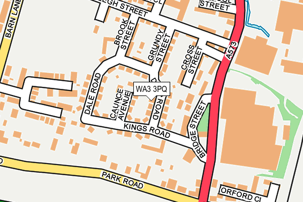 WA3 3PQ map - OS OpenMap – Local (Ordnance Survey)
