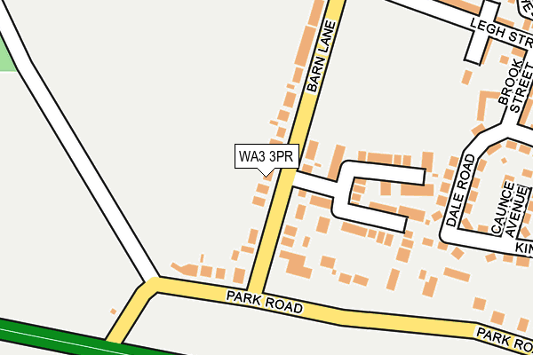 WA3 3PR map - OS OpenMap – Local (Ordnance Survey)