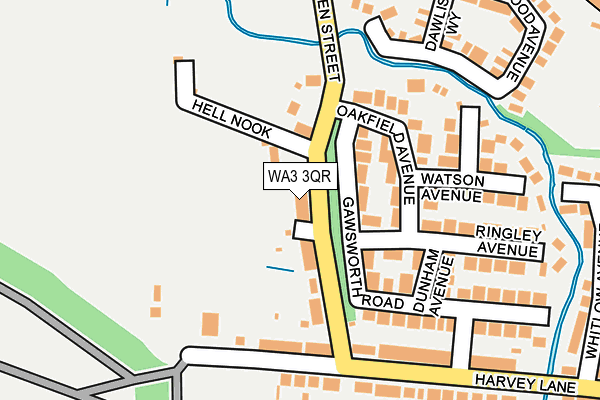 WA3 3QR map - OS OpenMap – Local (Ordnance Survey)