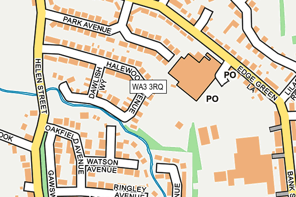 WA3 3RQ map - OS OpenMap – Local (Ordnance Survey)