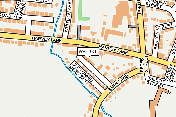 WA3 3RT map - OS OpenMap – Local (Ordnance Survey)