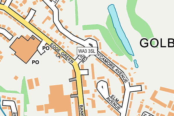 WA3 3SL map - OS OpenMap – Local (Ordnance Survey)