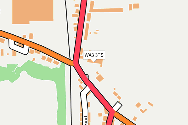 WA3 3TS map - OS OpenMap – Local (Ordnance Survey)