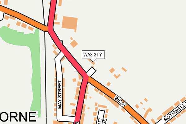 WA3 3TY map - OS OpenMap – Local (Ordnance Survey)