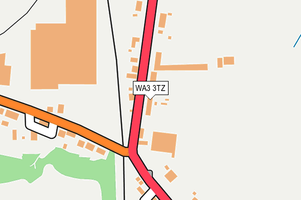 WA3 3TZ map - OS OpenMap – Local (Ordnance Survey)