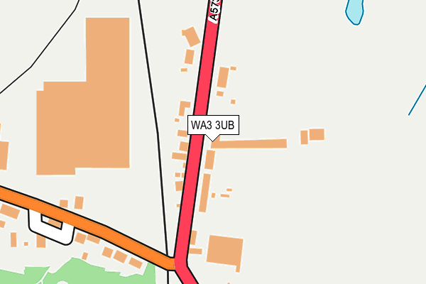 WA3 3UB map - OS OpenMap – Local (Ordnance Survey)