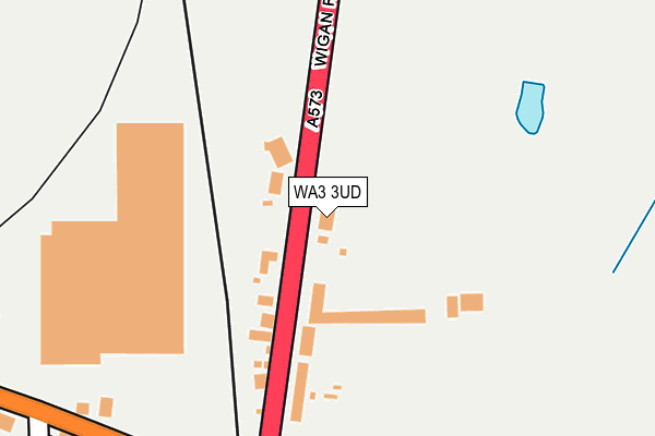 WA3 3UD map - OS OpenMap – Local (Ordnance Survey)