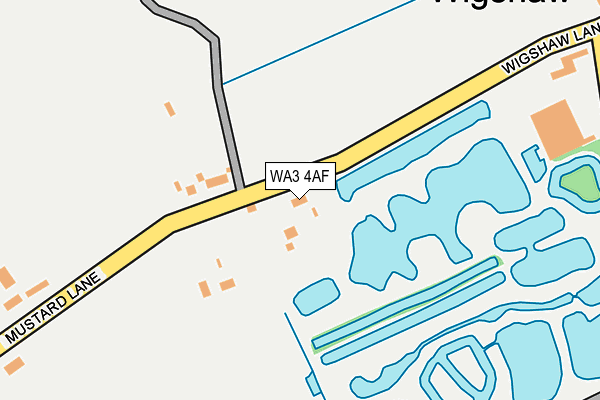 WA3 4AF map - OS OpenMap – Local (Ordnance Survey)