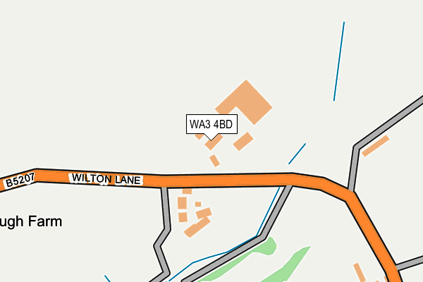 WA3 4BD map - OS OpenMap – Local (Ordnance Survey)