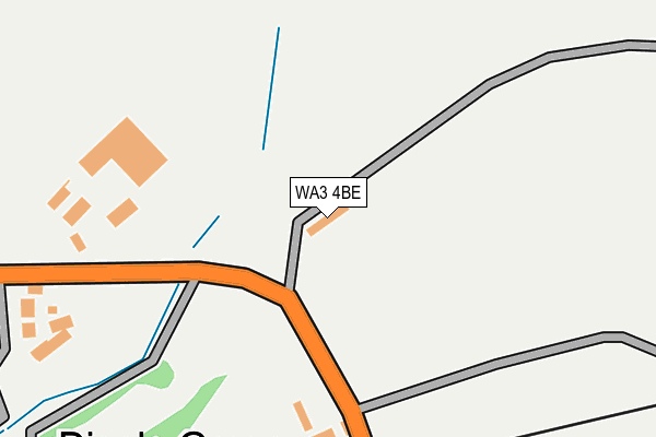 WA3 4BE map - OS OpenMap – Local (Ordnance Survey)