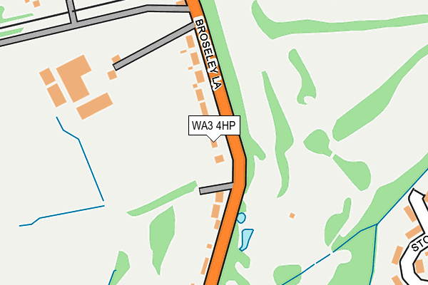 WA3 4HP map - OS OpenMap – Local (Ordnance Survey)