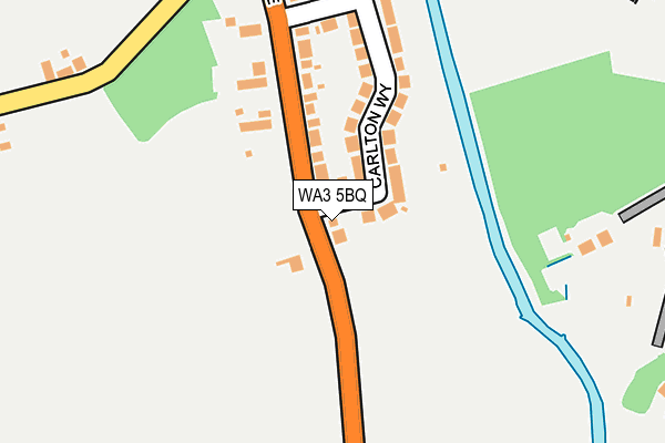 WA3 5BQ map - OS OpenMap – Local (Ordnance Survey)