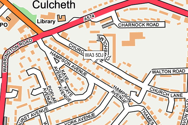 Map of DF PROPERTY (CULCHETH) LTD at local scale