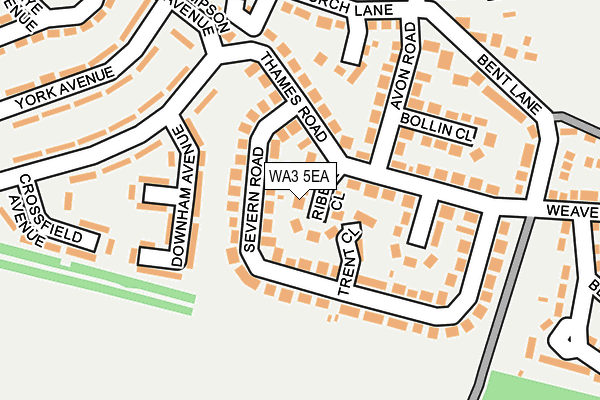 WA3 5EA map - OS OpenMap – Local (Ordnance Survey)