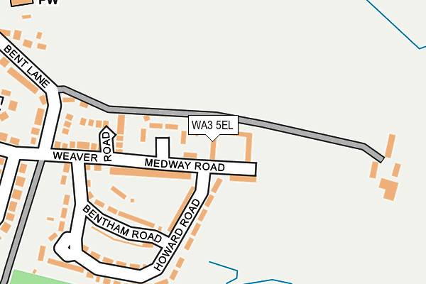 WA3 5EL map - OS OpenMap – Local (Ordnance Survey)