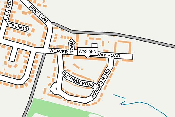 WA3 5EN map - OS OpenMap – Local (Ordnance Survey)